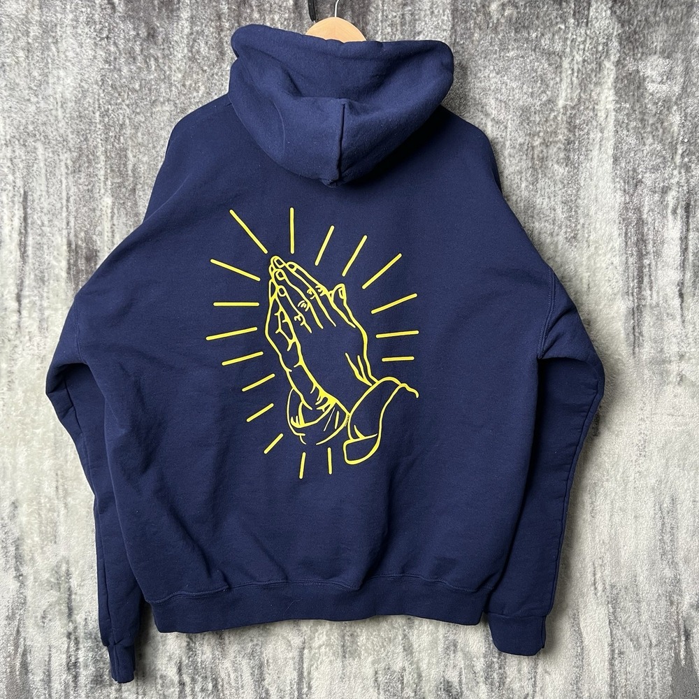 Gwen Stefani Anaheim Hillbillies Pullover Hoodie Navy Blue Size 2XL - Picture 8 of 8